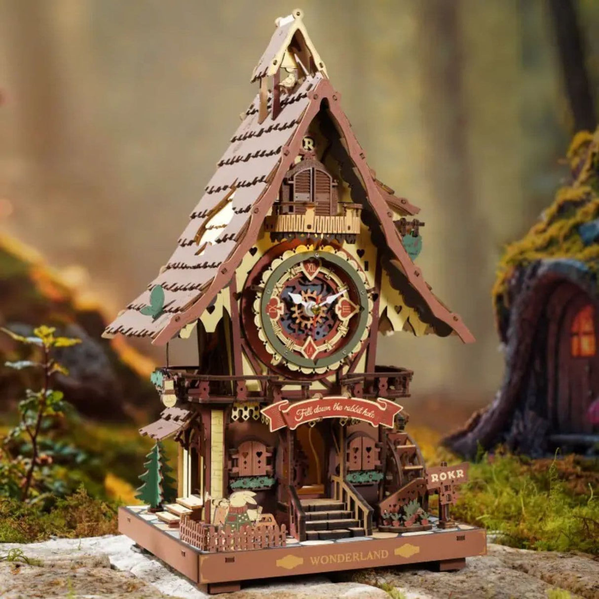Rokr Time Art - Puzzle 3D Cuckoo Clock Reloj Cucú