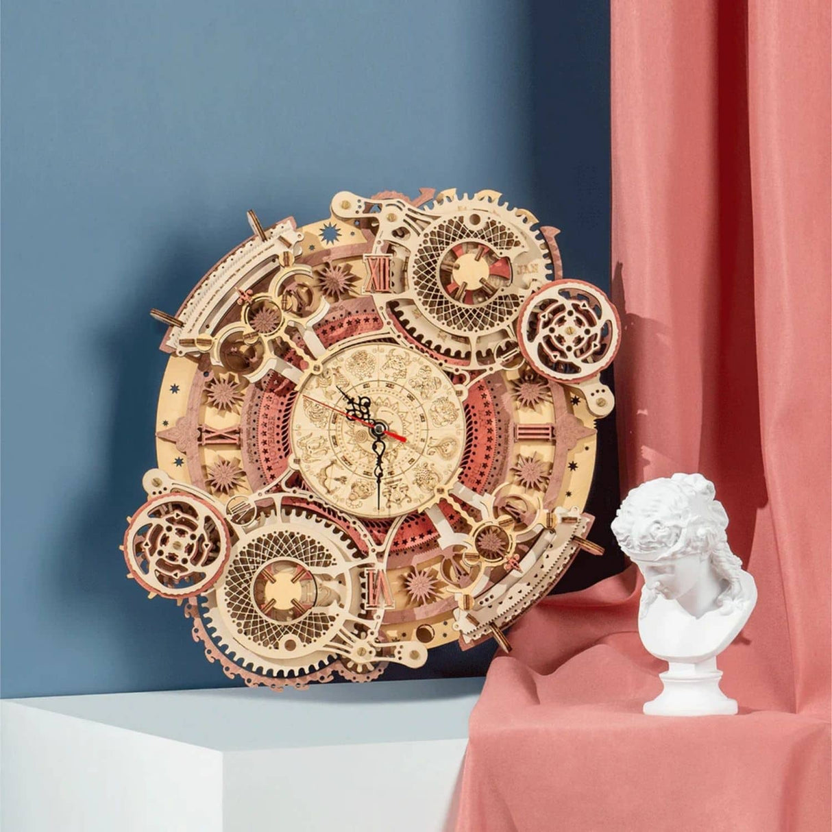 Rokr Time Art - Puzzle 3D Zodiac Wall Clock Reloj Zodíaco