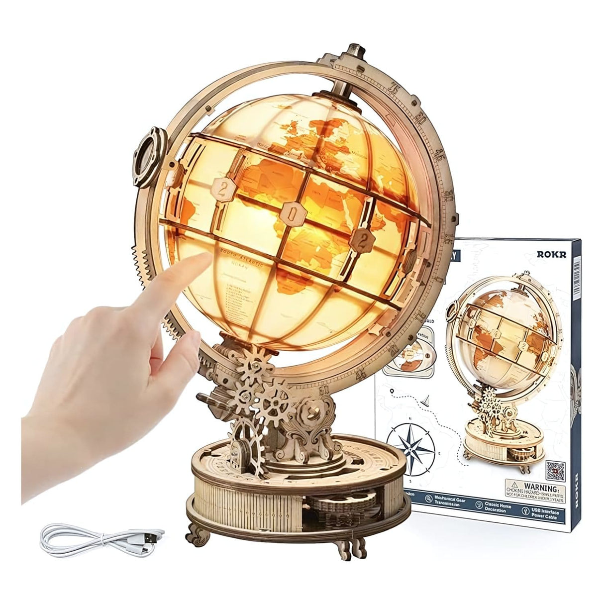 Rokr Universe Discovery - Puzzle 3D Luminous Globe