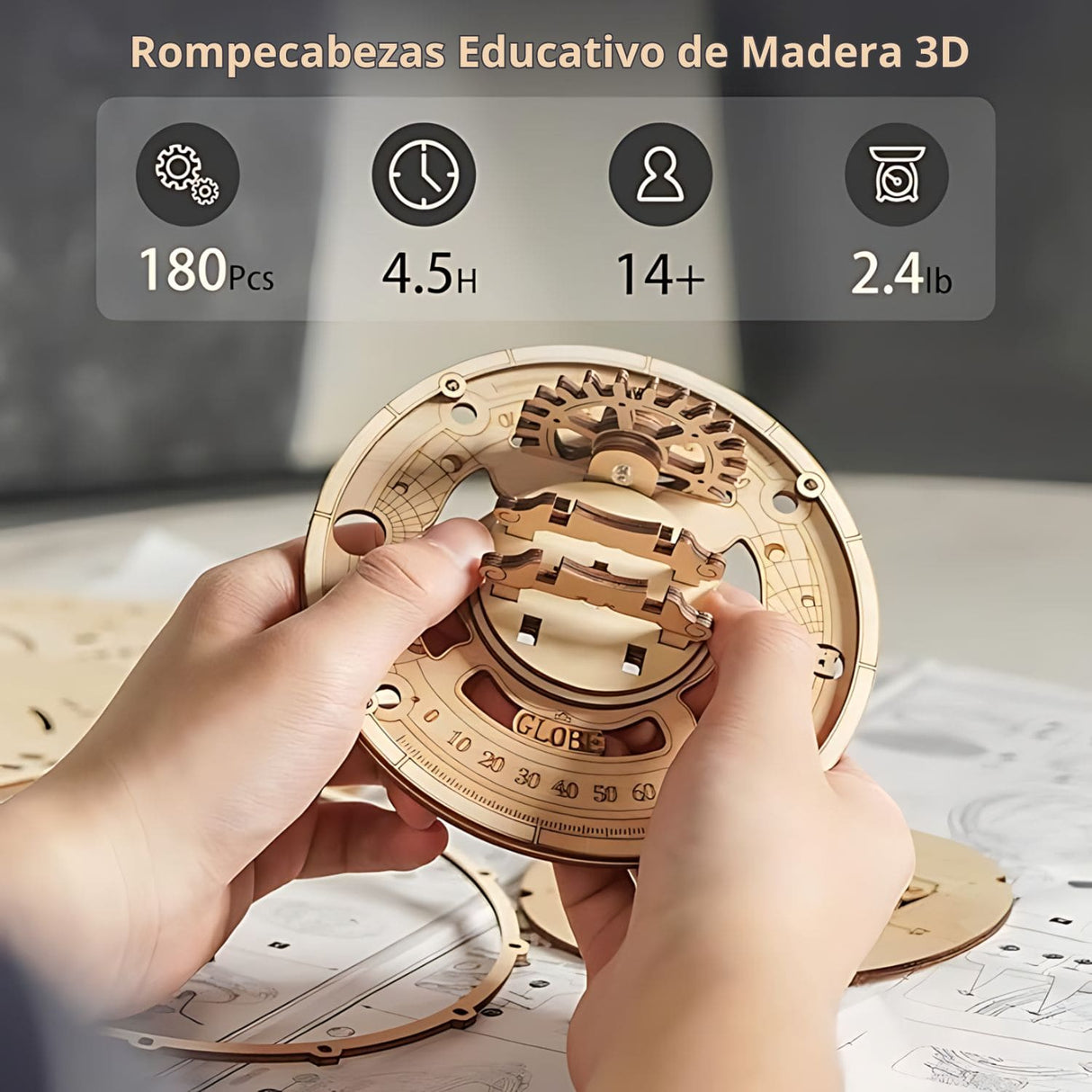 Rokr Universe Discovery - Puzzle 3D Luminous Globe