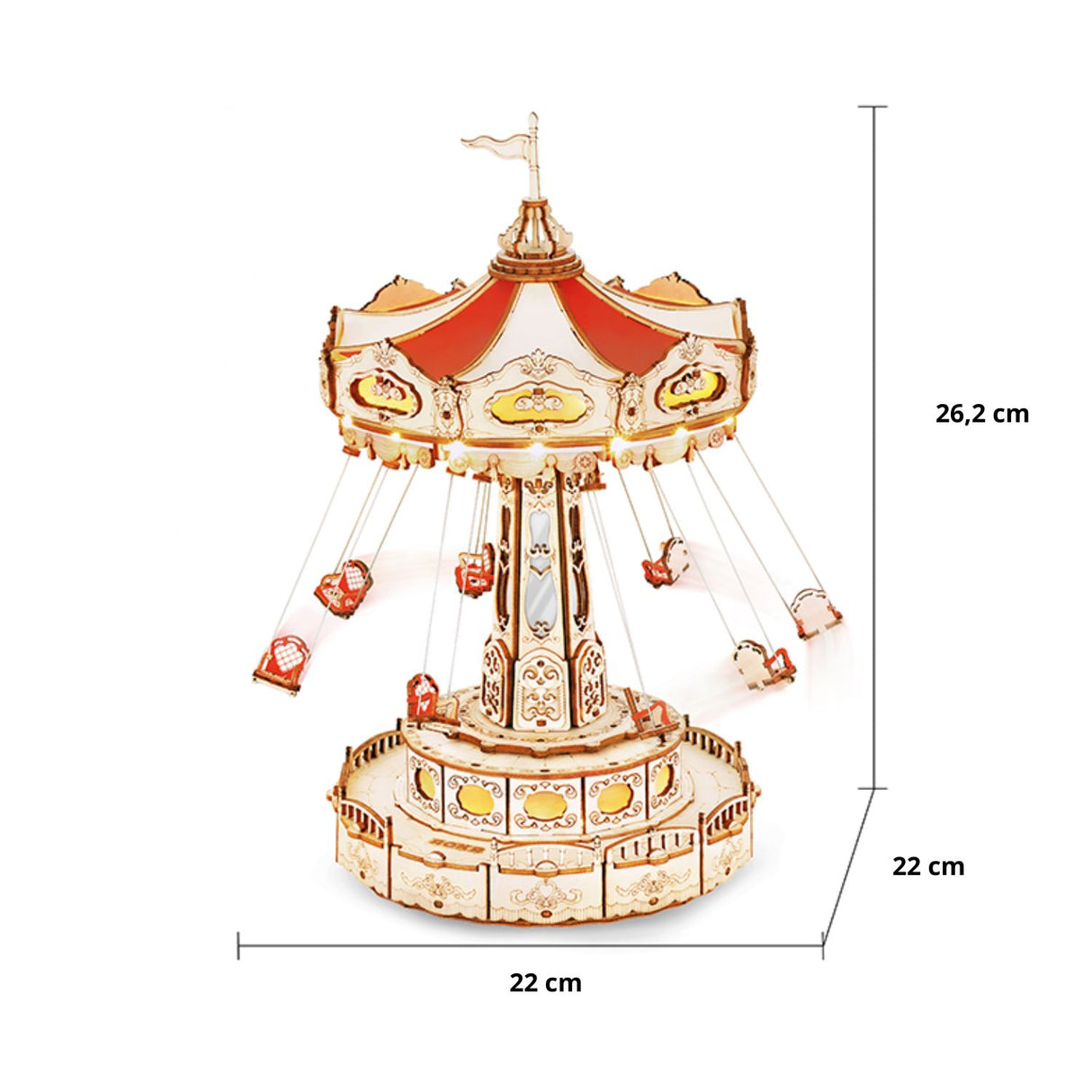Rokr Wonderland Amusement - Puzzle 3D Swing Ride