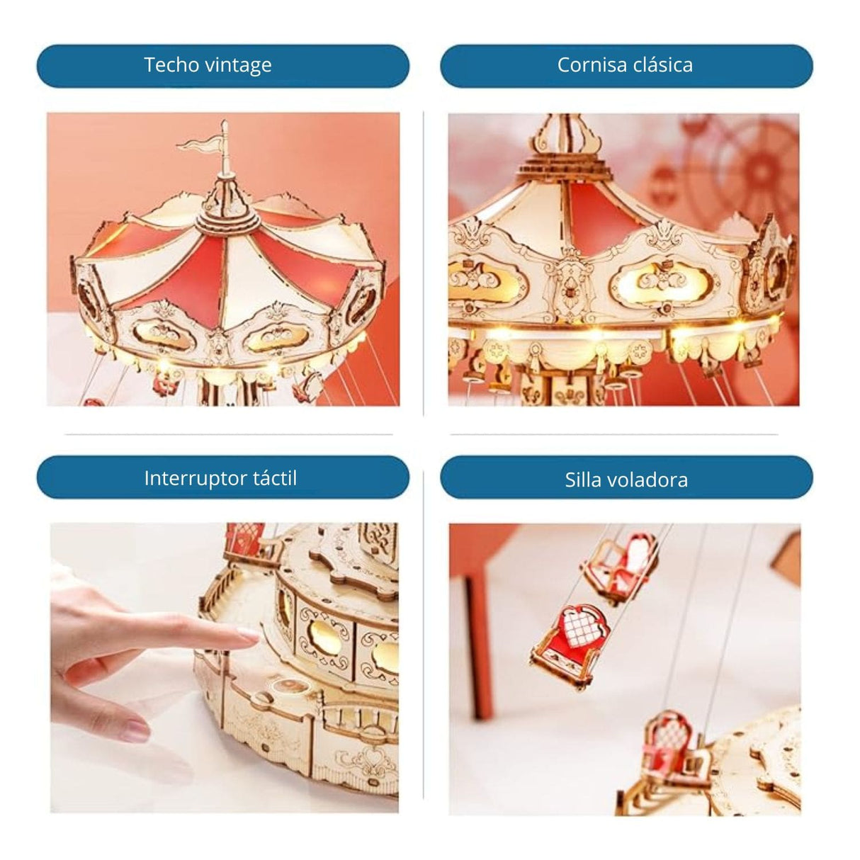 Rokr Wonderland Amusement - Puzzle 3D Swing Ride