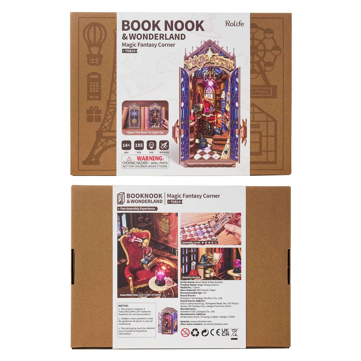 Rolife Booknook & Wonderland - Separador de Libros Magic Fantasy Corner