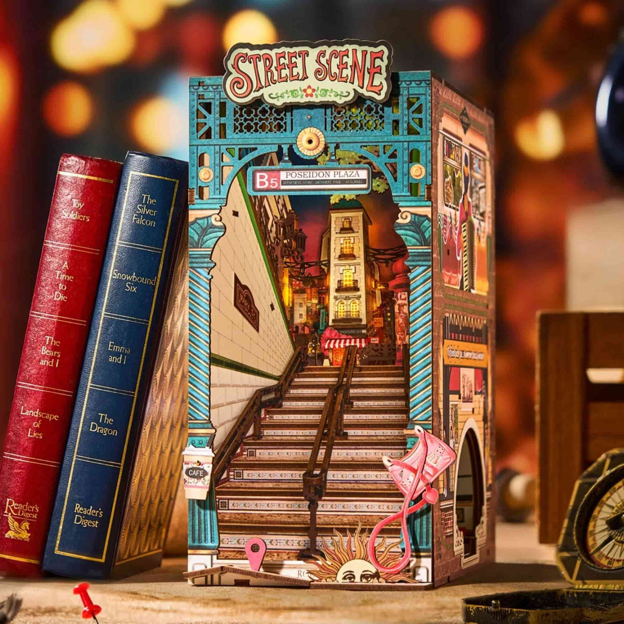 Rolife Booknook & Wonderland - Separador de Libros Street Scene