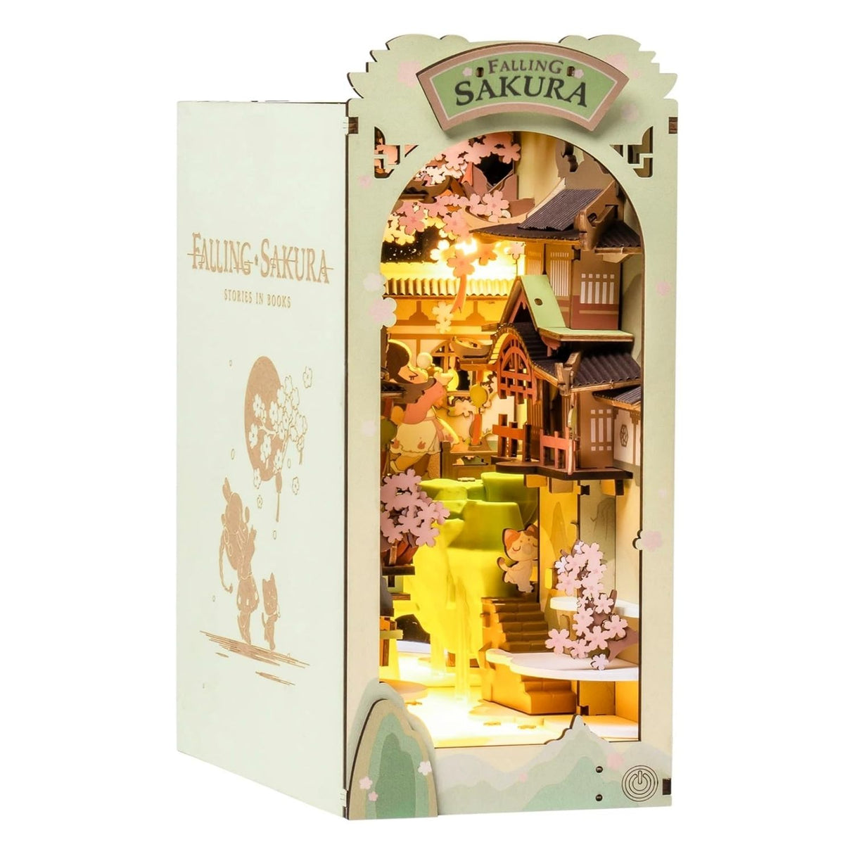 Rolife Booknook & Wonderland - Separador de Libros Falling Sakura