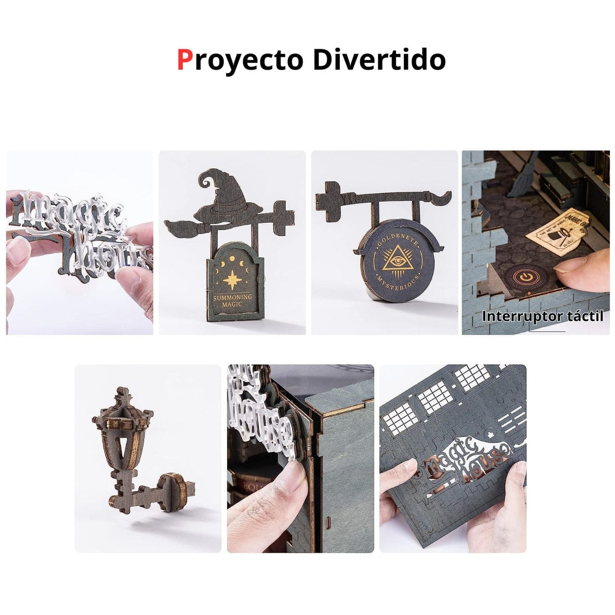 Rolife Booknook & Wonderland - Separador de Libros Magic House