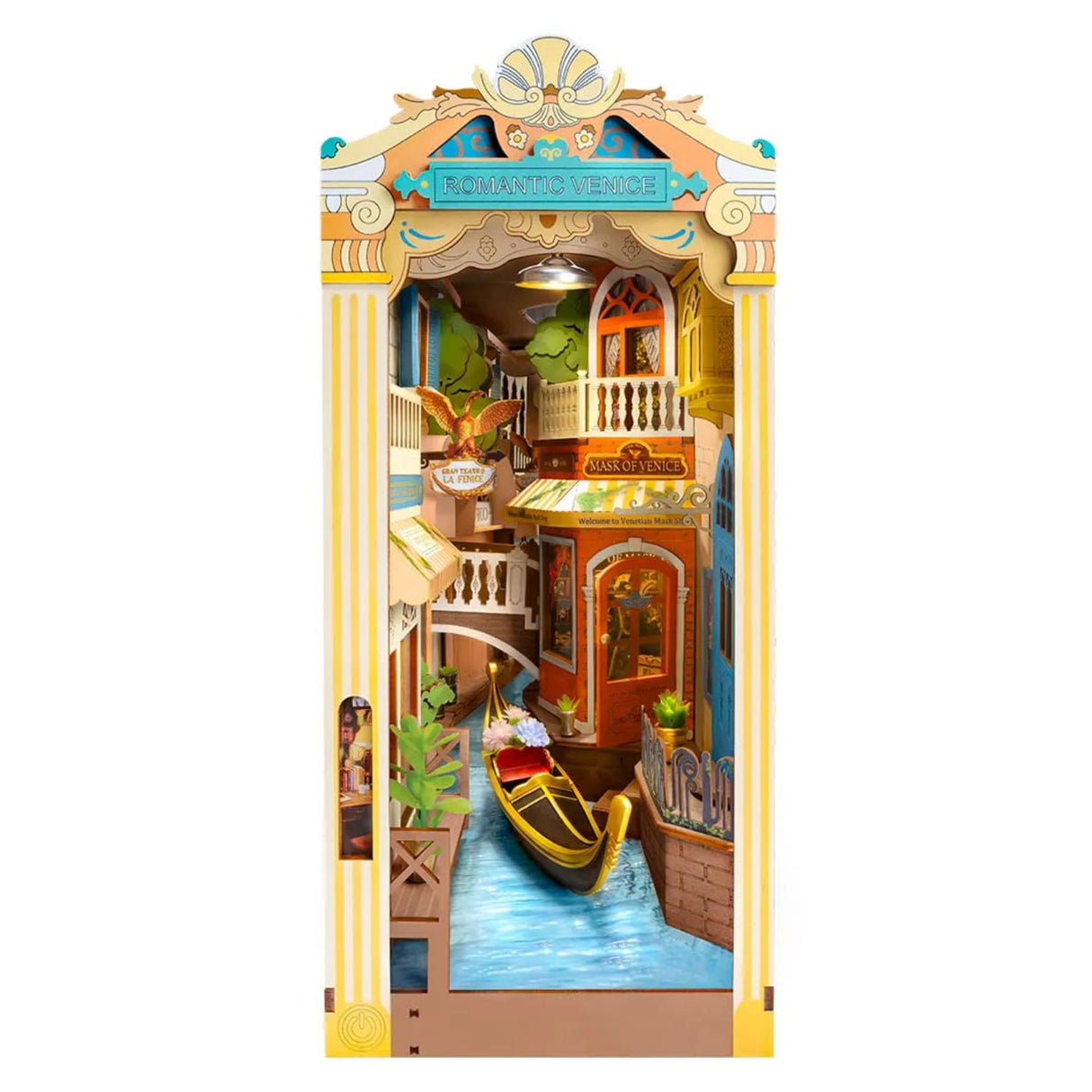 Rolife Booknook & Wonderland - Separador de Libros Romantic Venice