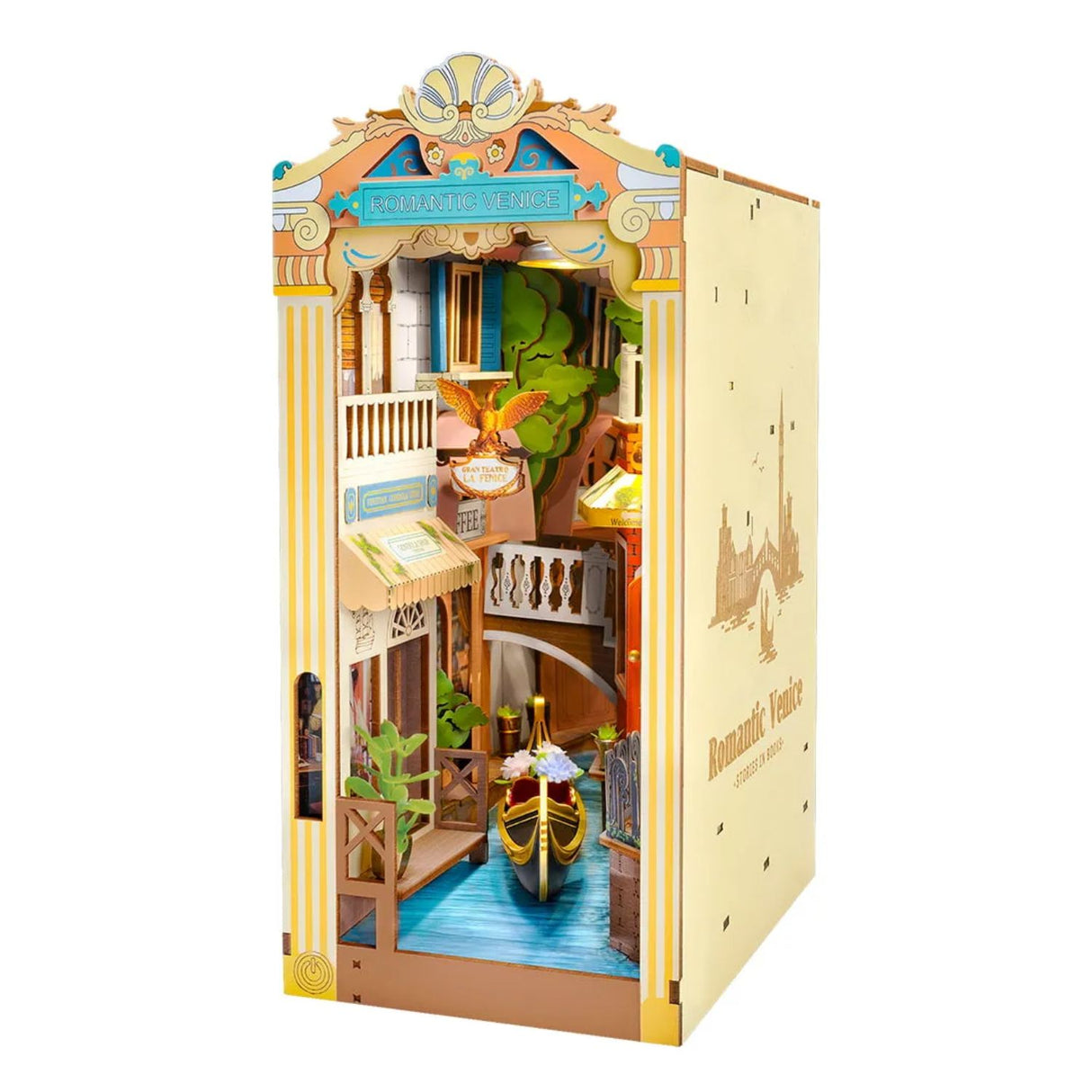 Rolife Booknook & Wonderland - Separador de Libros Romantic Venice