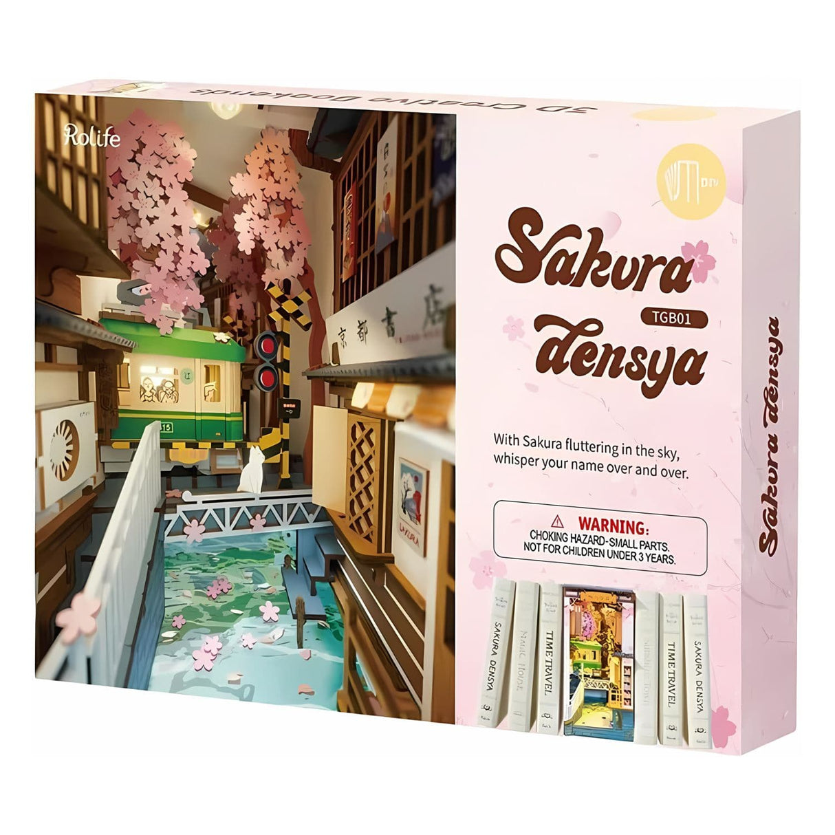 Rolife Booknook & Wonderland - Separador de Libros Sakura Densya