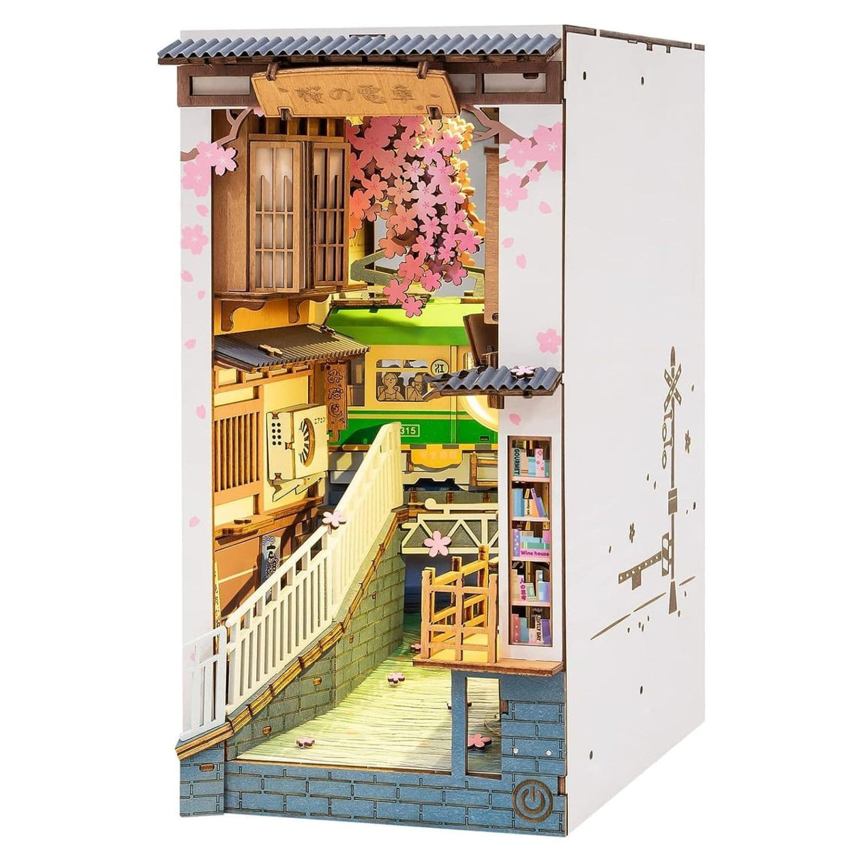 Rolife Booknook & Wonderland - Separador de Libros Sakura Densya