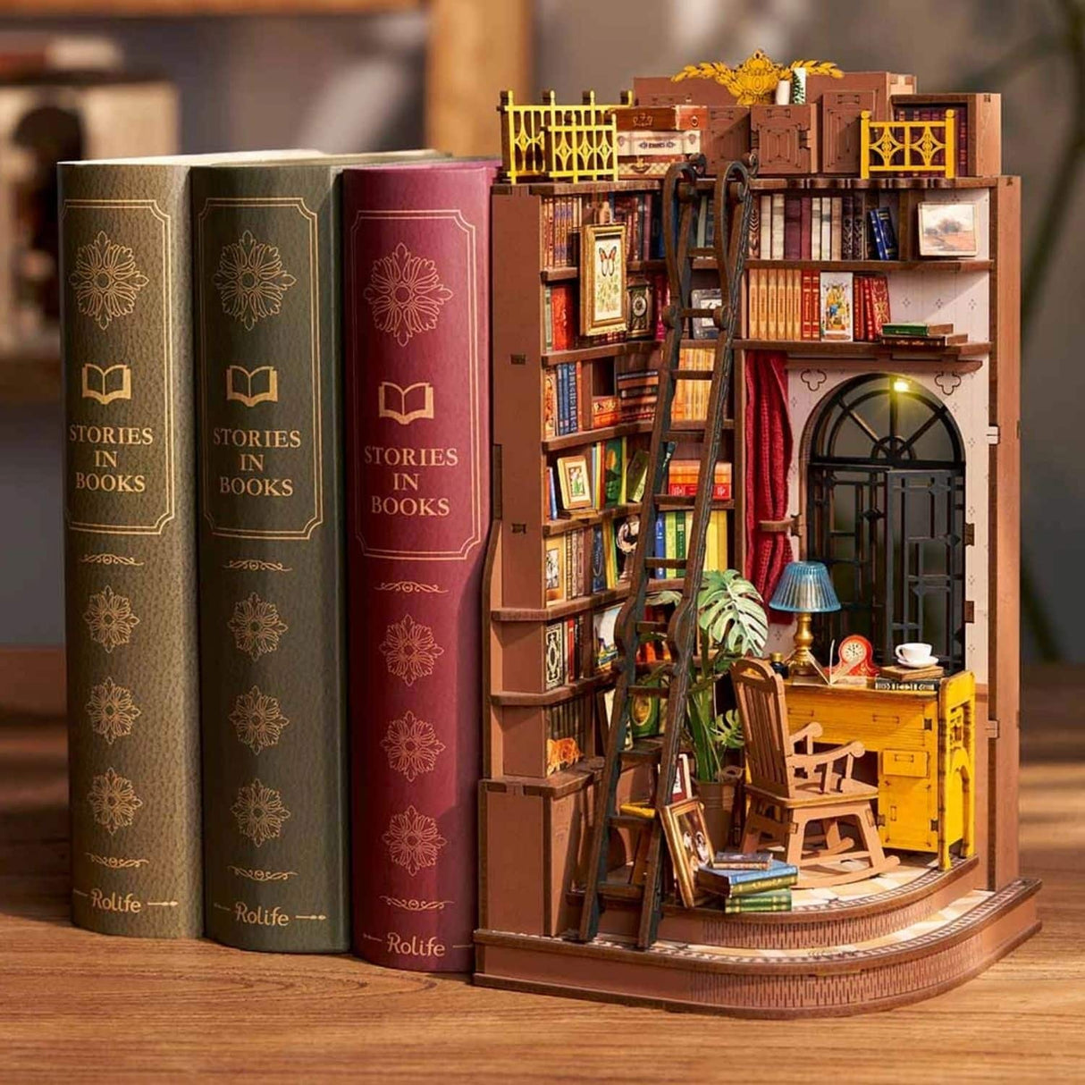 Rolife Booknook & Wonderland - Separador de Libros Silent Corner Study