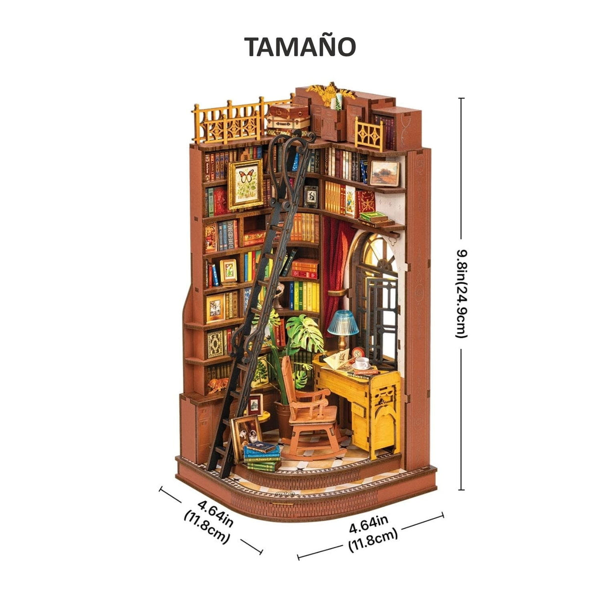 Rolife Booknook & Wonderland - Separador de Libros Silent Corner Study