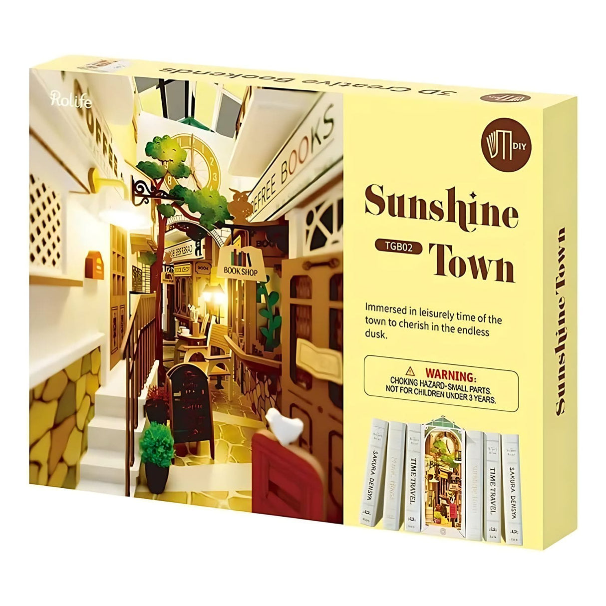Rolife Booknook & Wonderland - Separador de Libros Sunshine Town