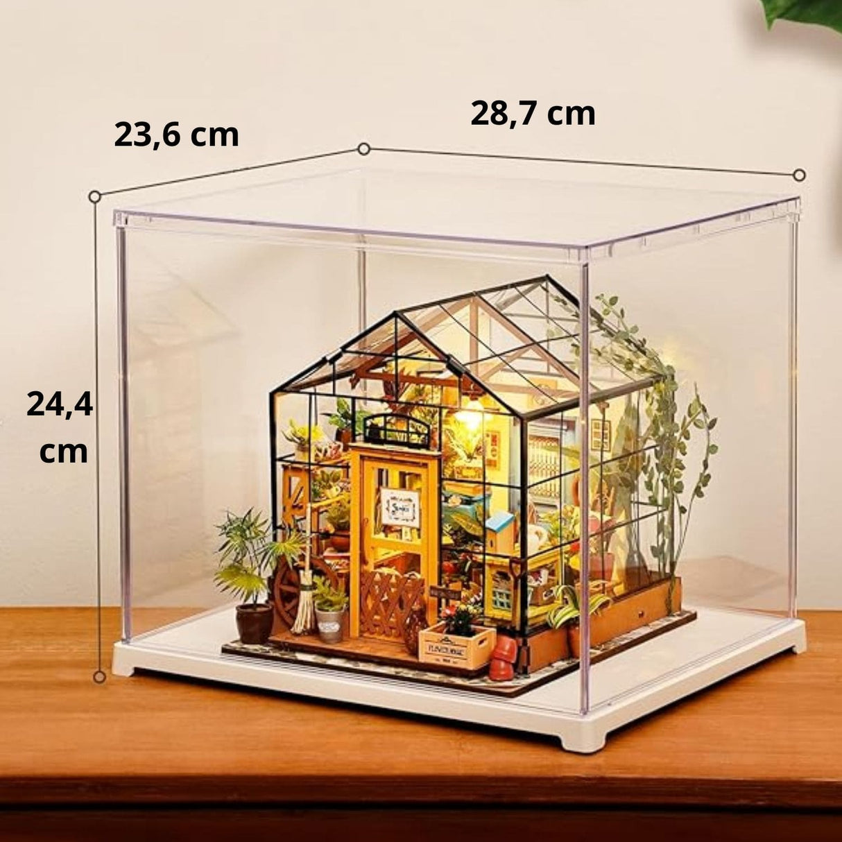 Rolife - Caja Exhibidora Crystal Clear para Miniaturas