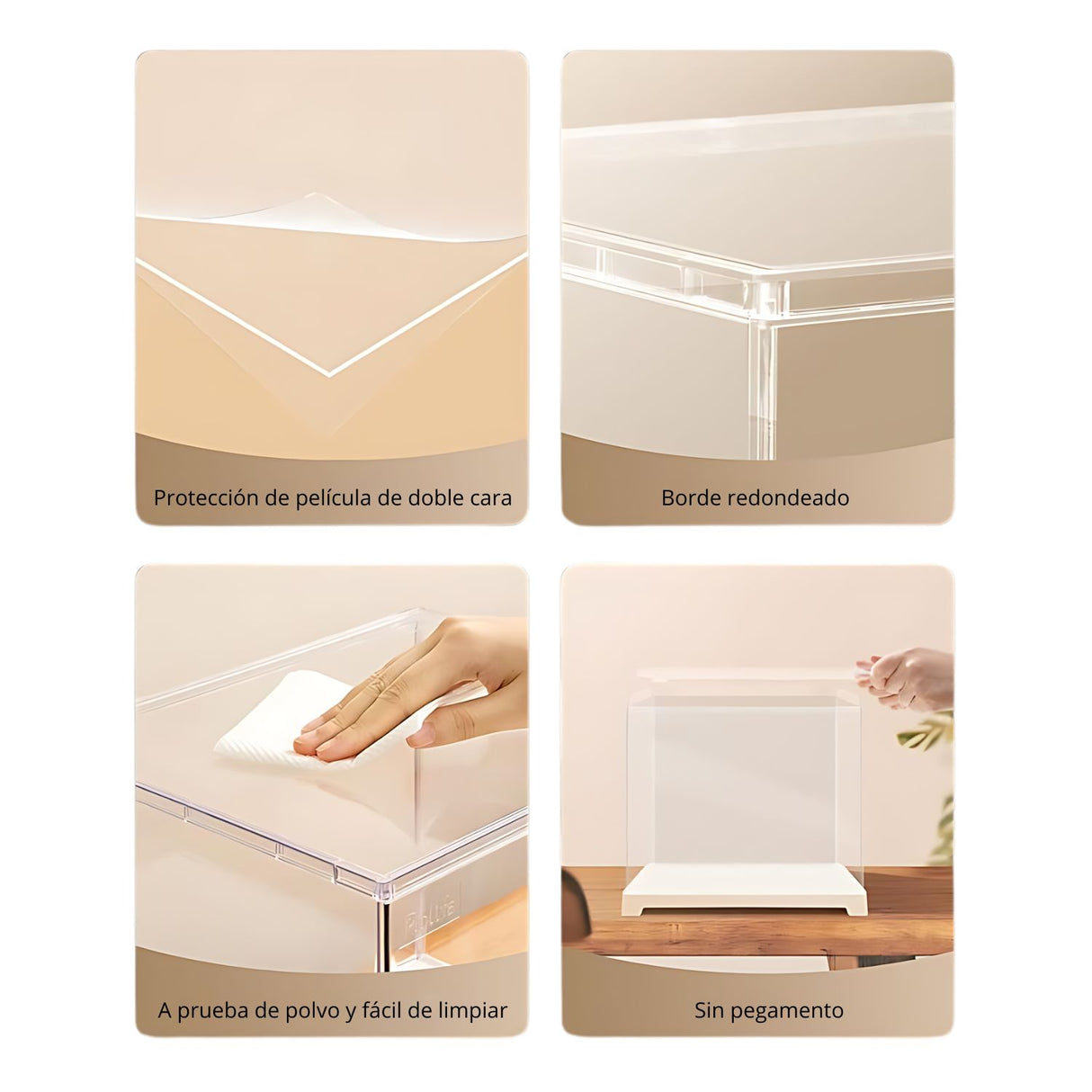 Rolife - Caja Exhibidora Crystal Clear para Miniaturas