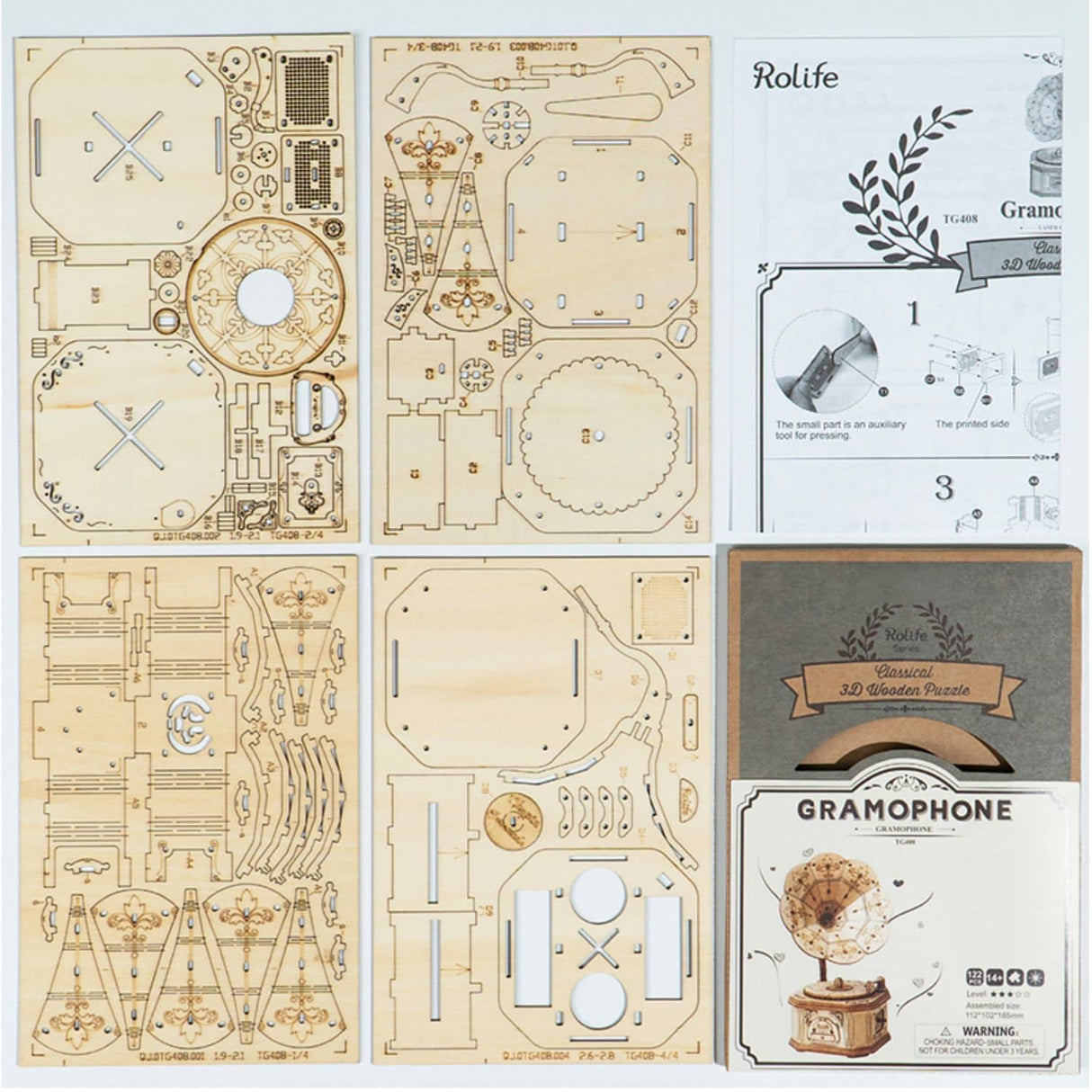 Rolife Classical - Puzzle 3D Gramófono