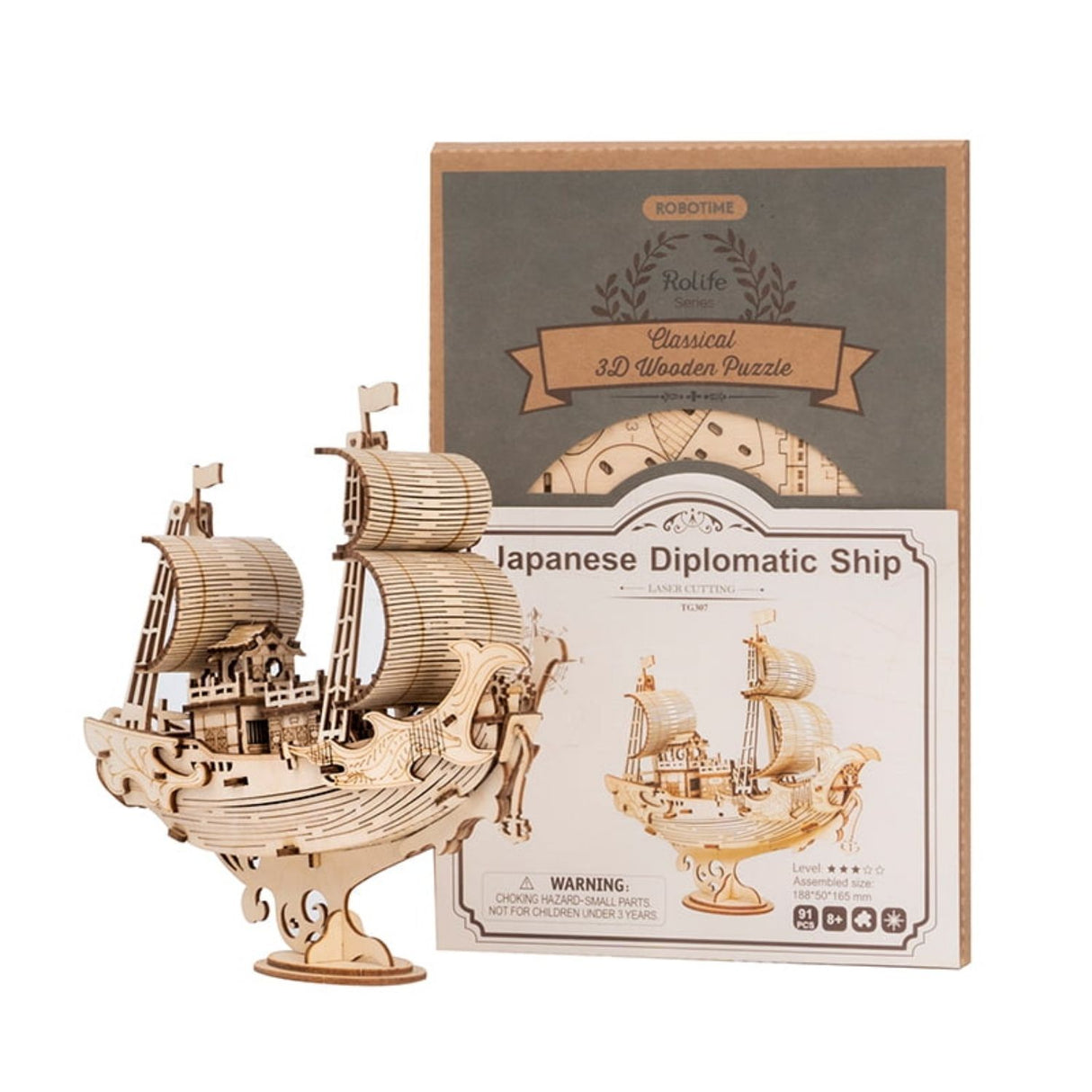 Rolife Classical - Puzzle 3D Japanese Diplomatic Ship