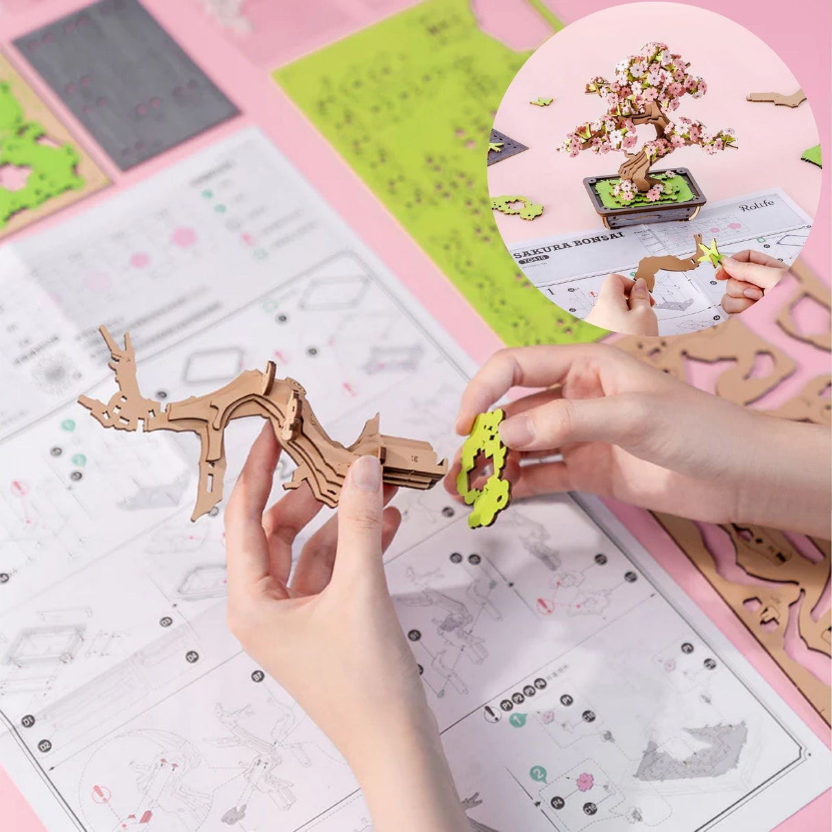 Rolife Classical - Puzzle 3D Sakura Bonsai