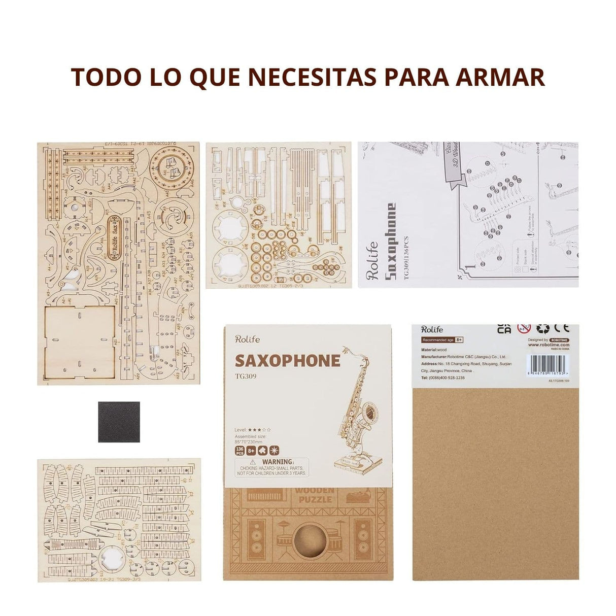 Rolife Classical - Puzzle 3D Saxophone