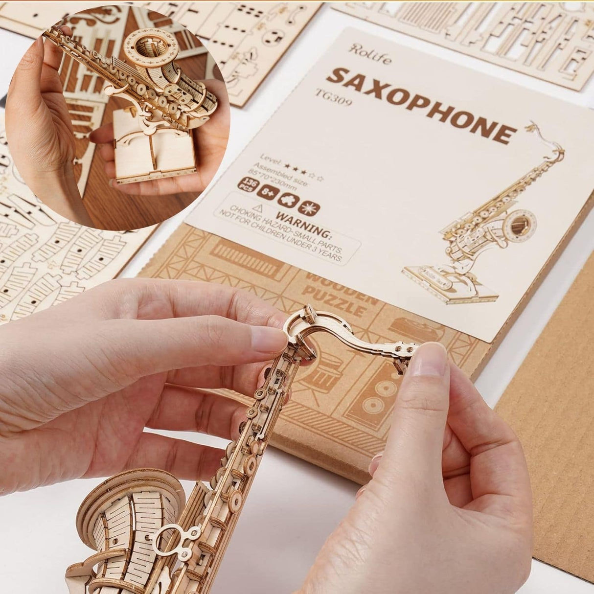 Rolife Classical - Puzzle 3D Saxophone