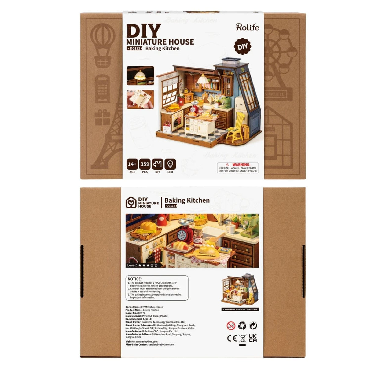Rolife DIY Mini House - Casas Miniatura Baking Kitchen