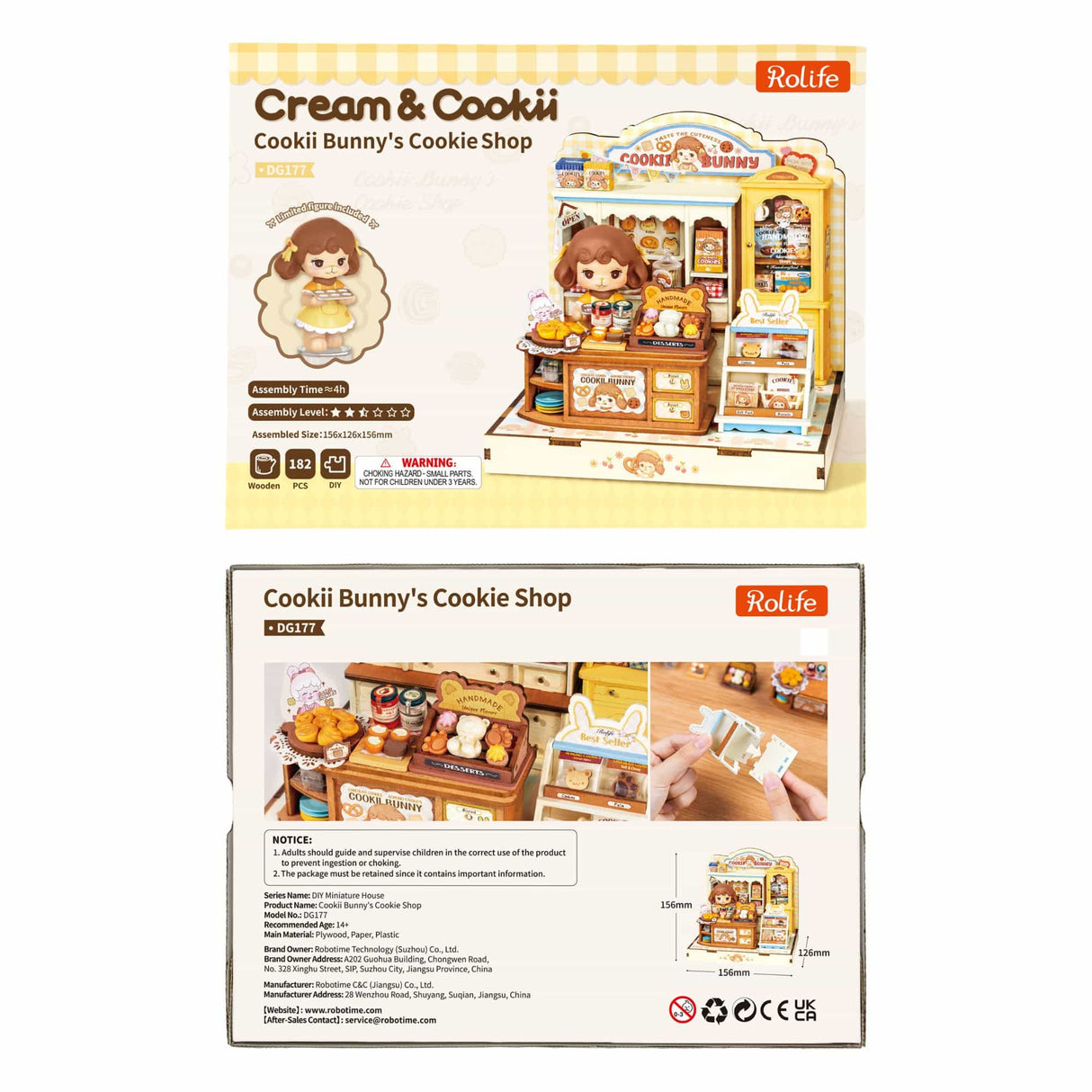 Rolife DIY Mini House - Casas Miniatura Bunny's Cookie Shop