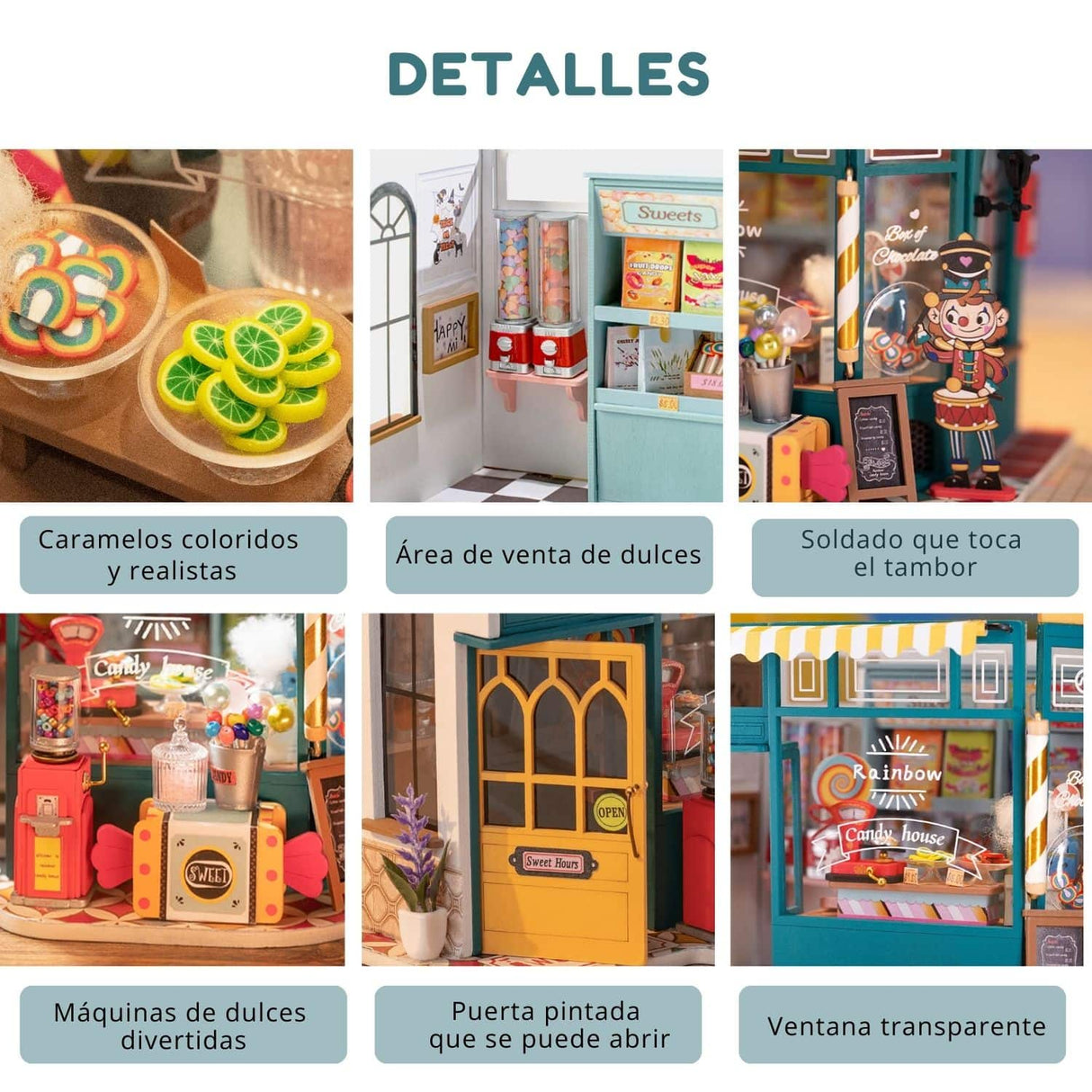 Rolife DIY Mini House - Casas Miniatura Rainbow Candy House