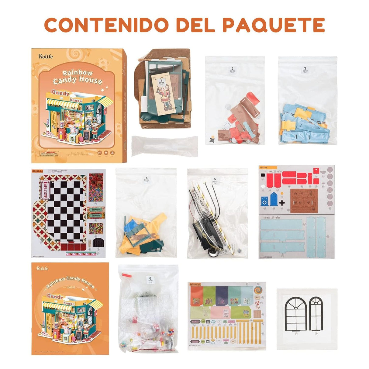 Rolife DIY Mini House - Casas Miniatura Rainbow Candy House