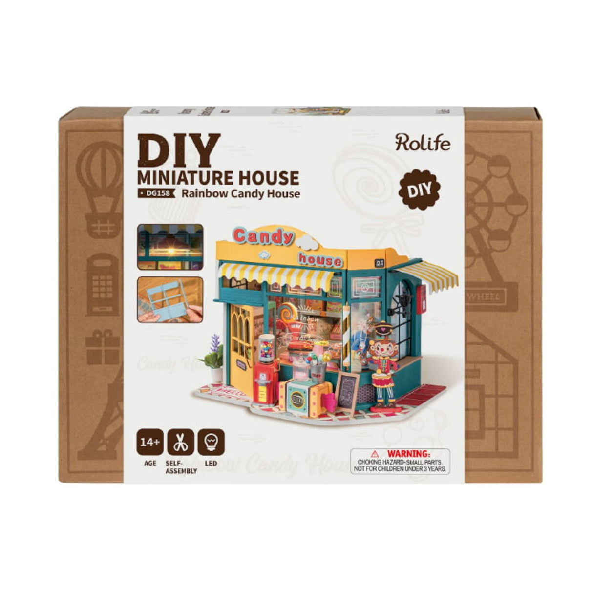 Rolife DIY Mini House - Casas Miniatura Rainbow Candy House