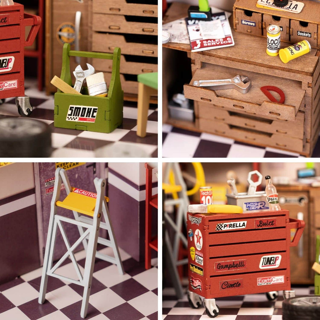 Rolife DIY Mini House - Casas Miniatura Garage Workshop