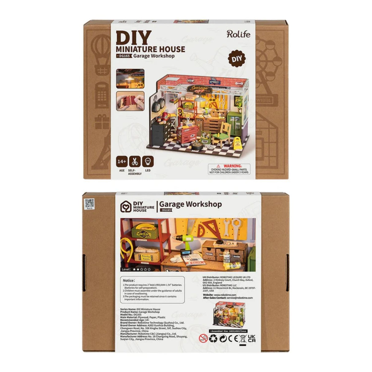 Rolife DIY Mini House - Casas Miniatura Garage Workshop