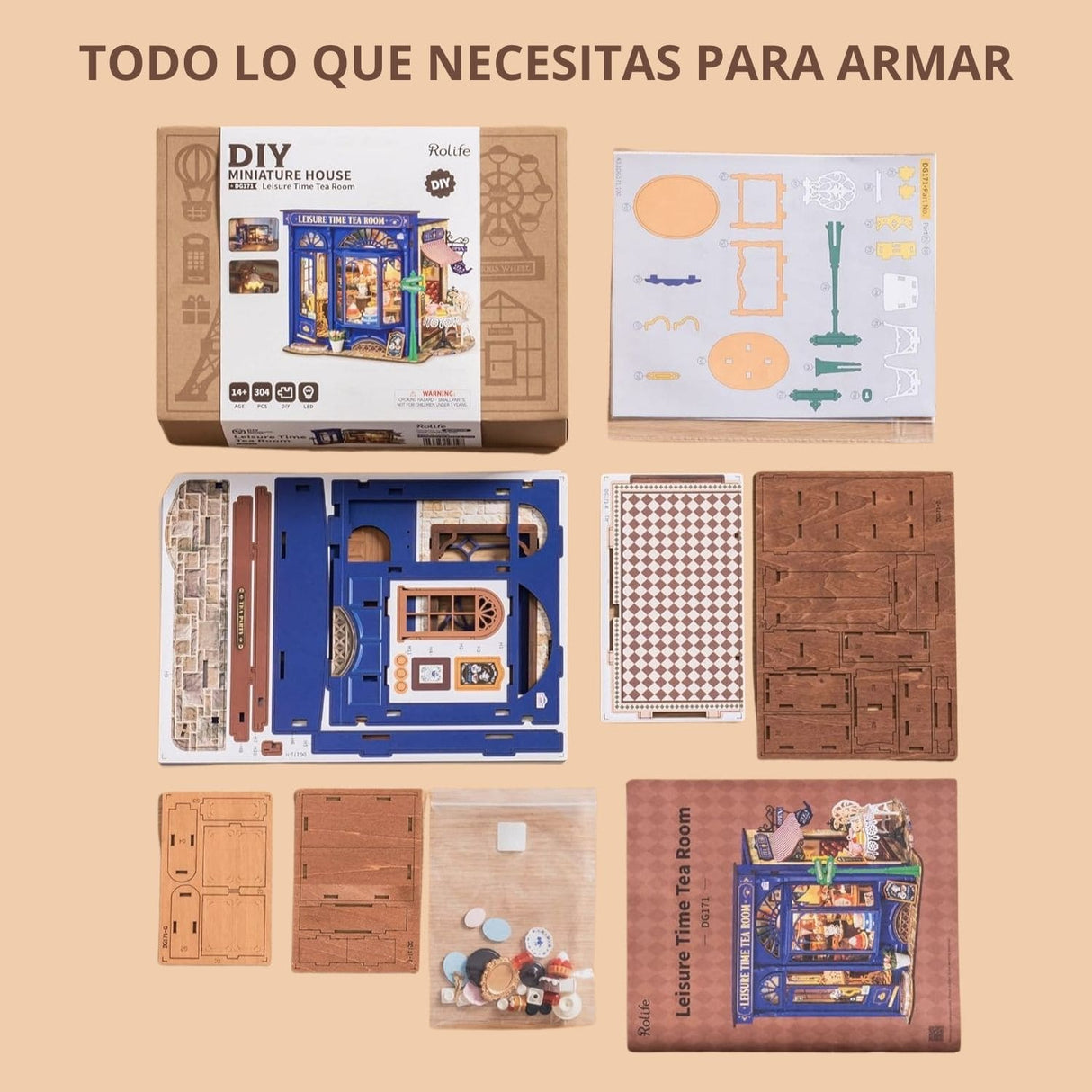 Rolife DIY Mini House - Casas Miniatura Leisure Time Tea Room