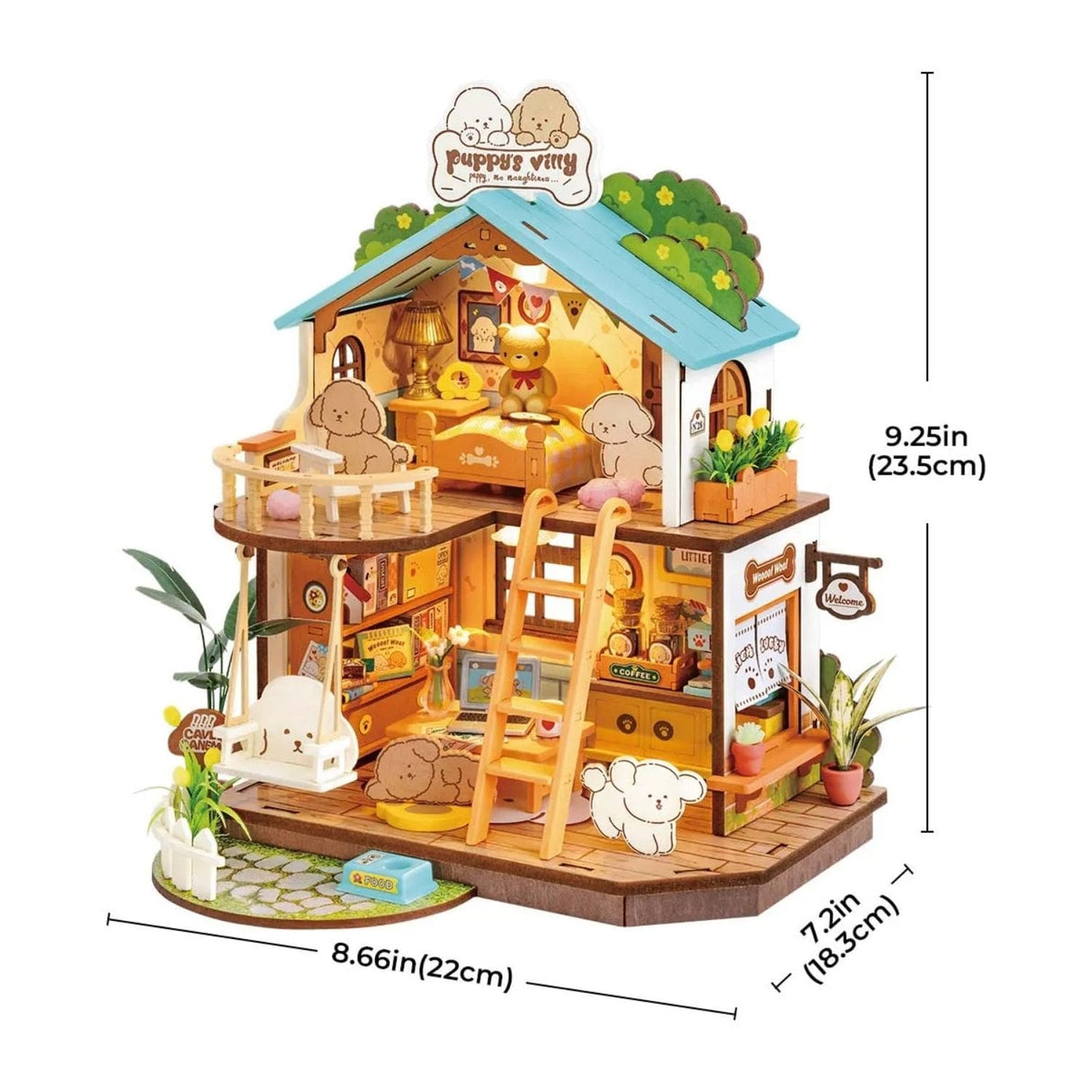 Rolife DIY Mini House - Casas Miniatura Puppy's Cozy Villa