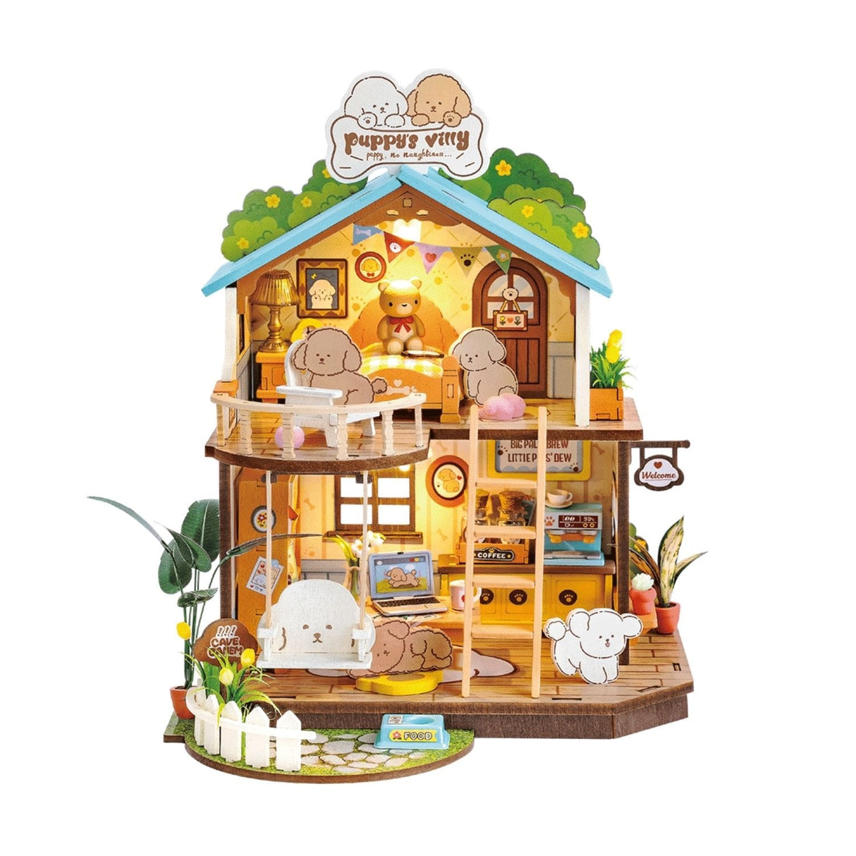 Rolife DIY Mini House - Casas Miniatura Puppy's Cozy Villa