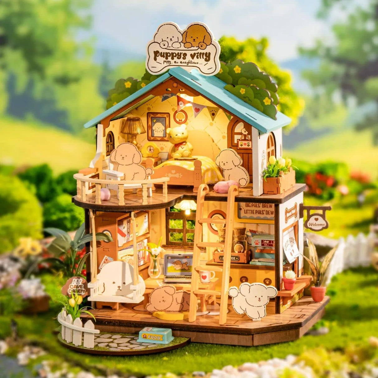 Rolife DIY Mini House - Casas Miniatura Puppy's Cozy Villa