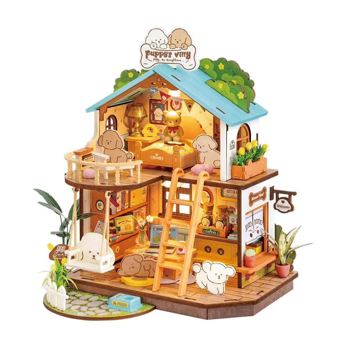 Rolife DIY Mini House - Casas Miniatura Puppy's Cozy Villa