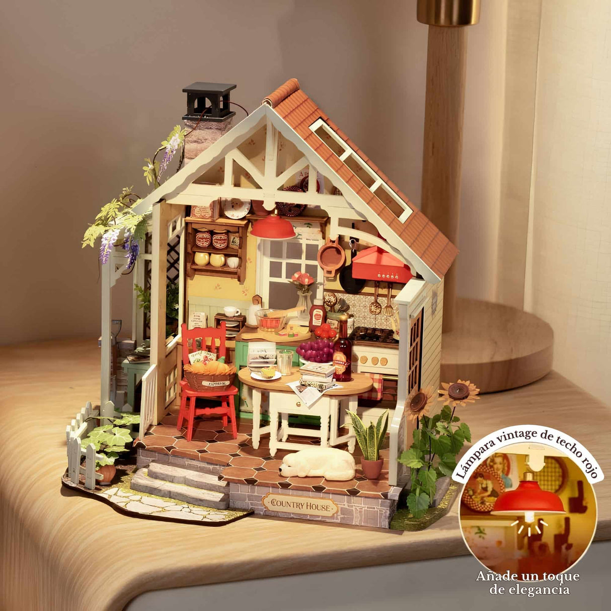 Rolife DIY Mini House - Casas Miniatura Sunlit Farmhouse Kitchen