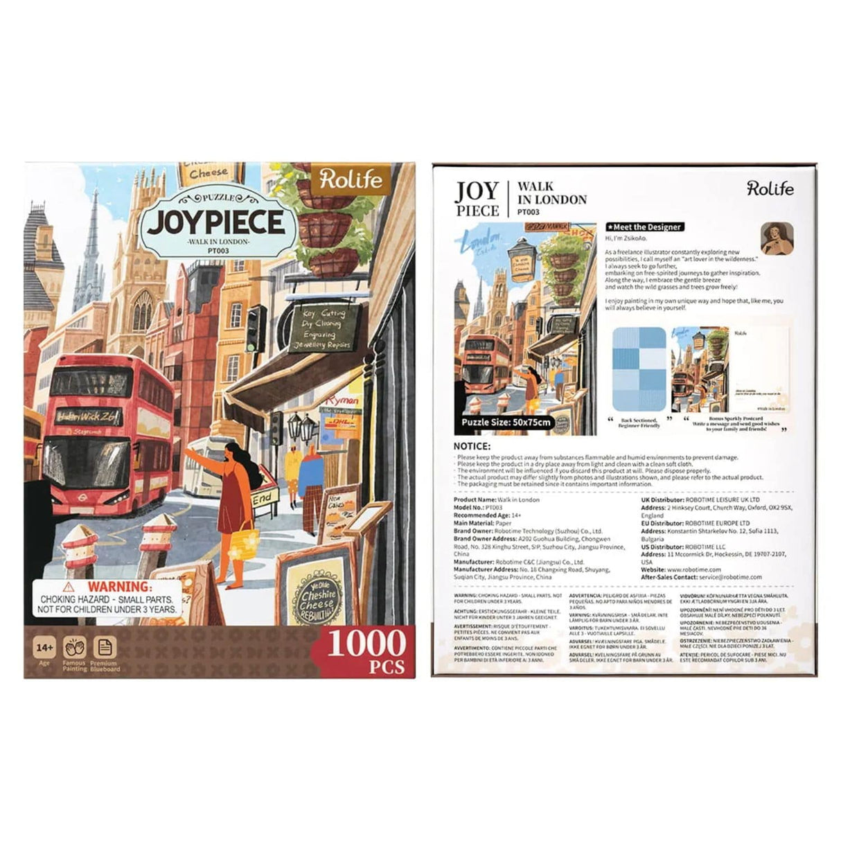 Rolife Joy Piece - Puzzle 1000 Piezas Walk in London