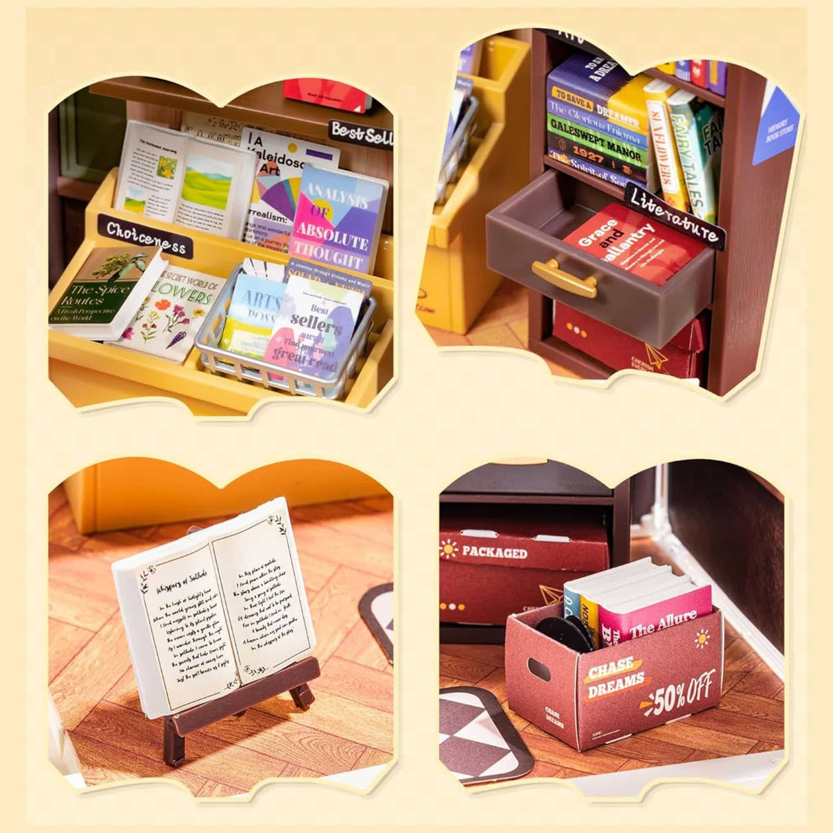 Rolife Mini Super Creator - Casas Miniatura Memory Book Store