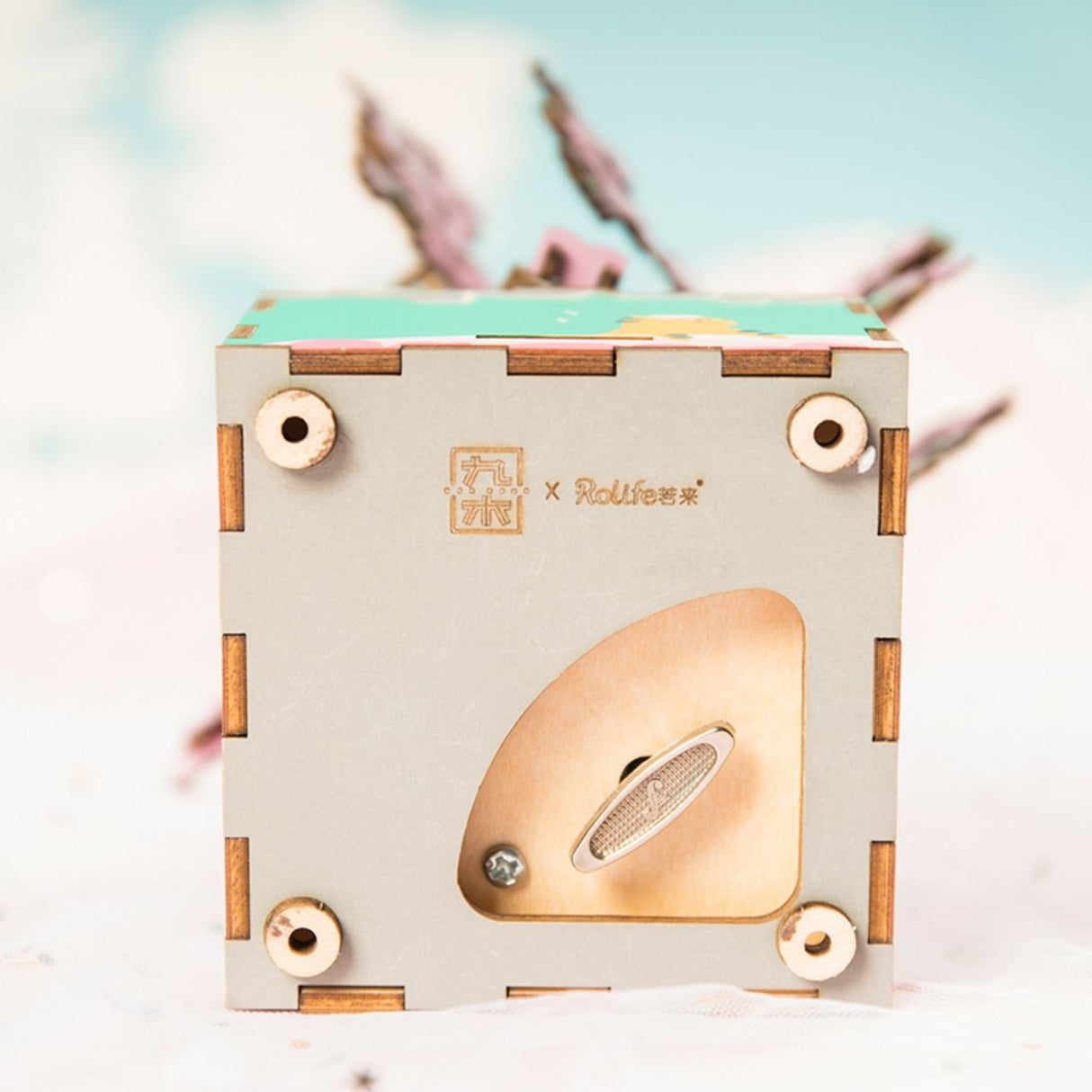 Rolife Music Dreamer - Miniatura Armable Cherry Blossom Tree Caja Musical