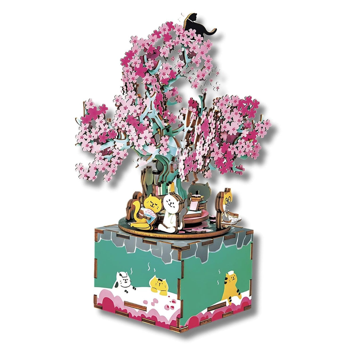 Rolife Music Dreamer - Miniatura Armable Cherry Blossom Tree Caja Musical