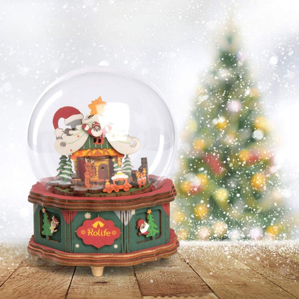 Rolife Music Dreamer - Miniatura Armable Christmas Town Caja Musical