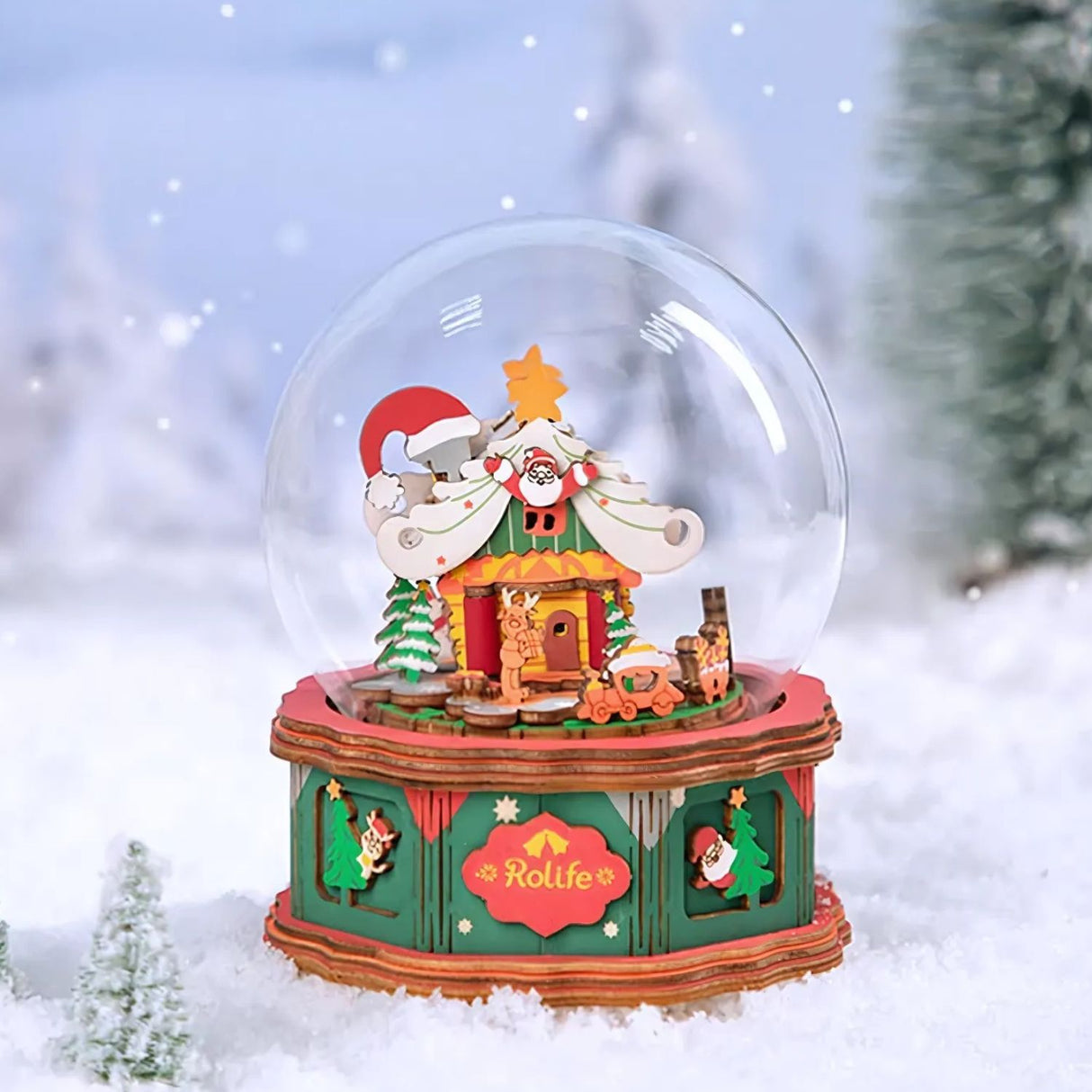 Rolife Music Dreamer - Miniatura Armable Christmas Town Caja Musical