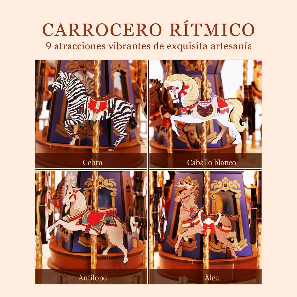 Rolife Music Dreamer - Puzzle 3D Classic Carousel