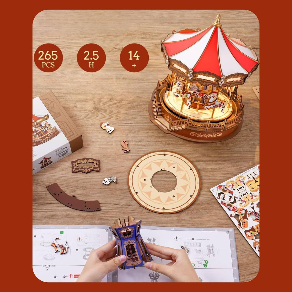 Rolife Music Dreamer - Puzzle 3D Classic Carousel