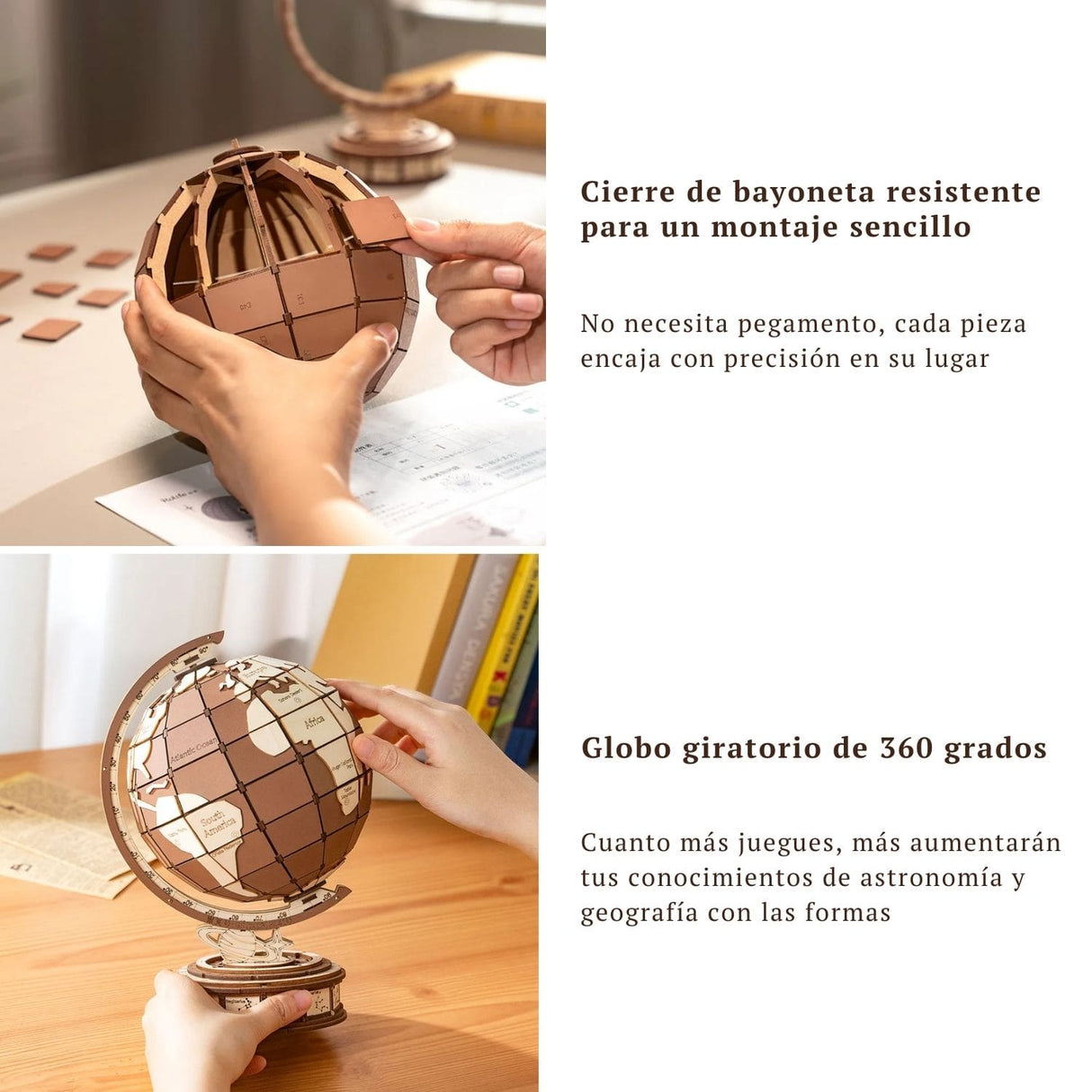 Rolife - Puzzle 3D Global Wonders Globo Terráqueo