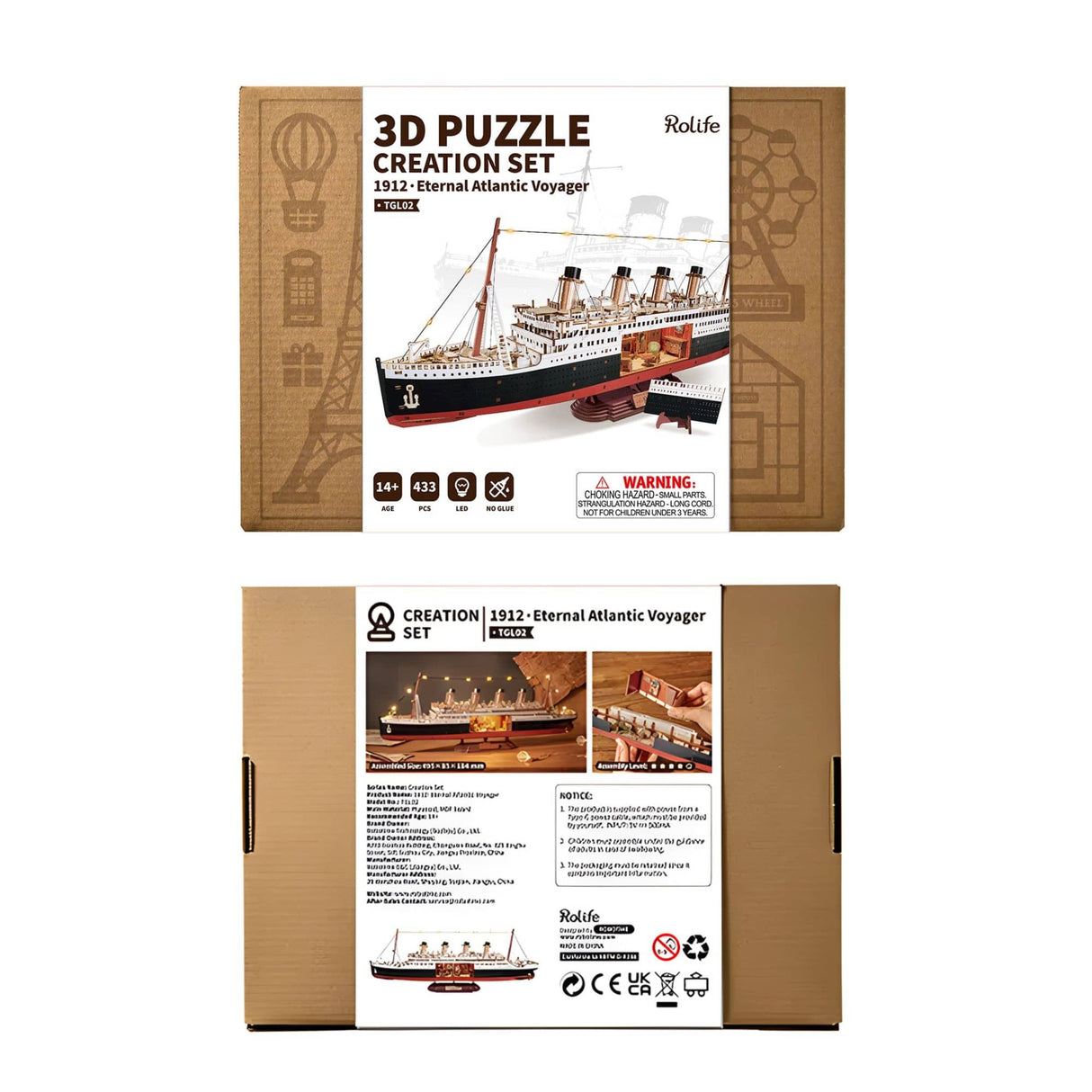 Rolife - Puzzle 3D Titanic 1912 Eternal Atlantic Voyager