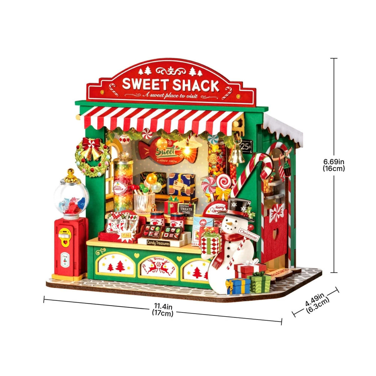 Rolife Secret World - Miniatura Armable Christmas Candy Stand