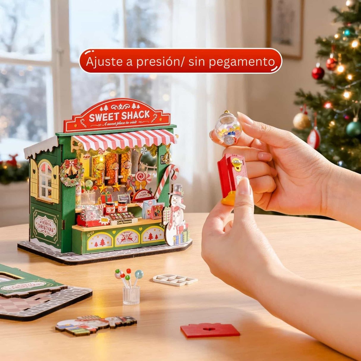 Rolife Secret World - Miniatura Armable Christmas Candy Stand