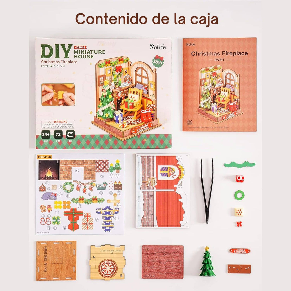 Rolife Secret World - Miniatura Armable Christmas Fireplace